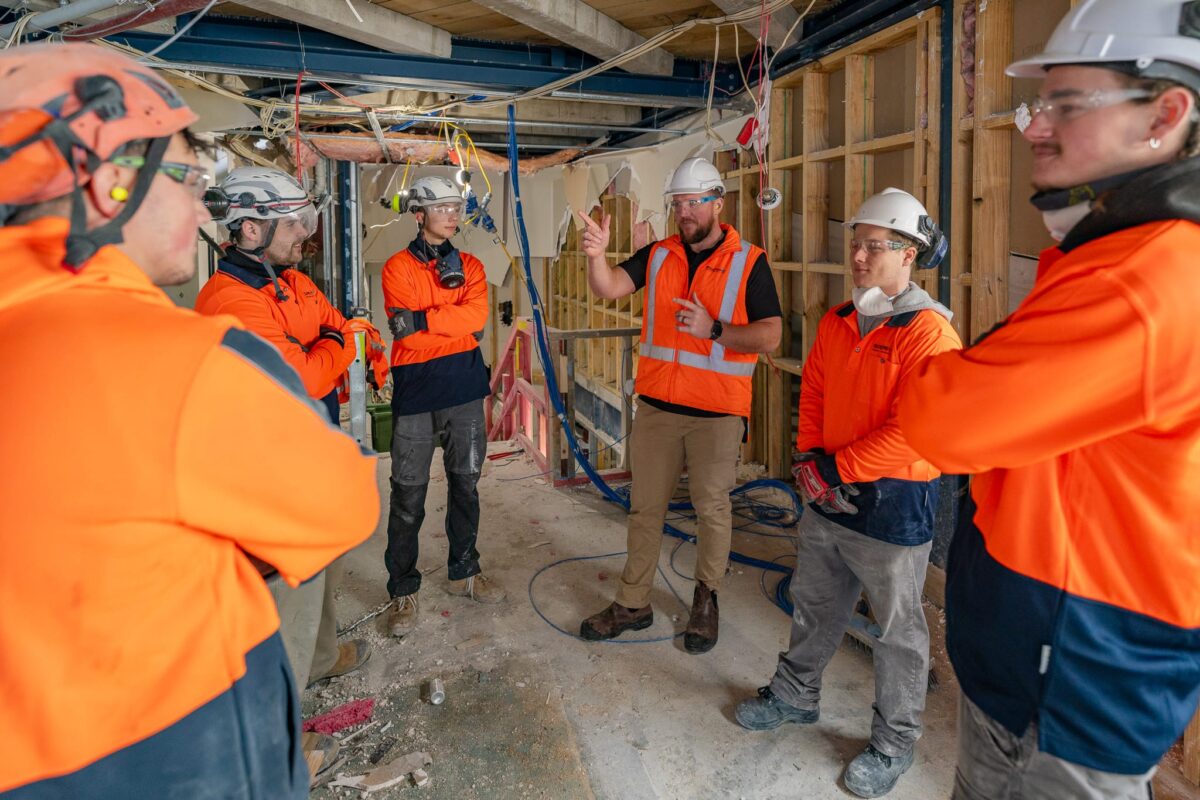 image of Scope Group employees providing demolition & deconstruction at Queenstown Club Suites