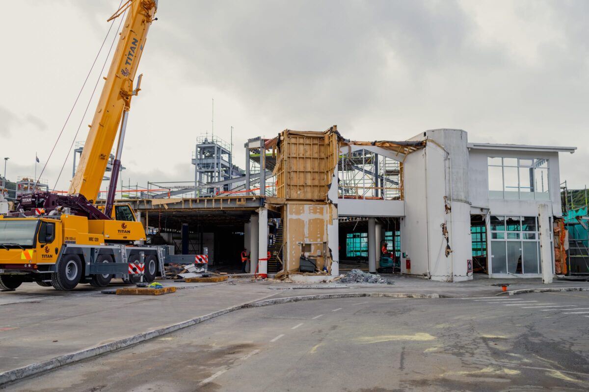 image of Picton terminal in the process of being demolished and stripped out by Scope Group