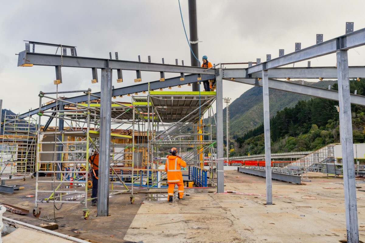 image of Picton terminal being demolished and stripped out by Scope Group, NZ