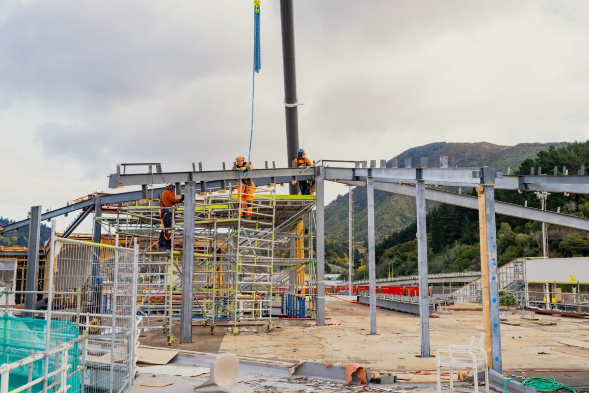 image of Picton terminal being demolished and stripped out by Scope Group, NZ