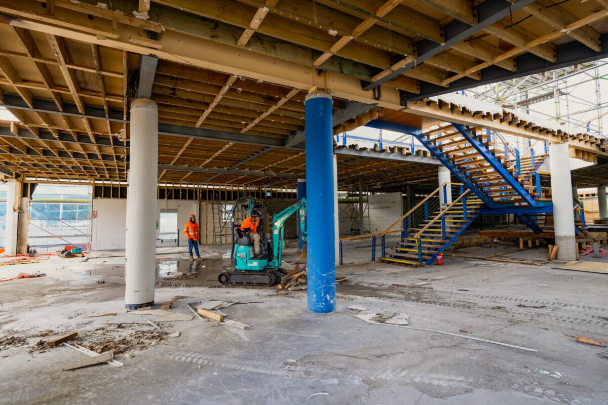 image of the inside of Picton terminal about to be demolished and stripped out by Scope Group, NZ