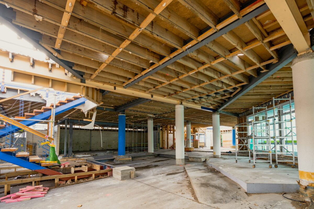 image of the inside of Picton terminal about to be demolished and stripped out by Scope Group, NZ