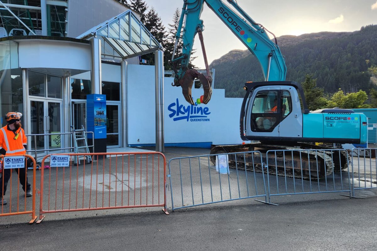 image of Scope Group providing demolition and deconstruction services at Queenstown Skyline Gondola in NZ