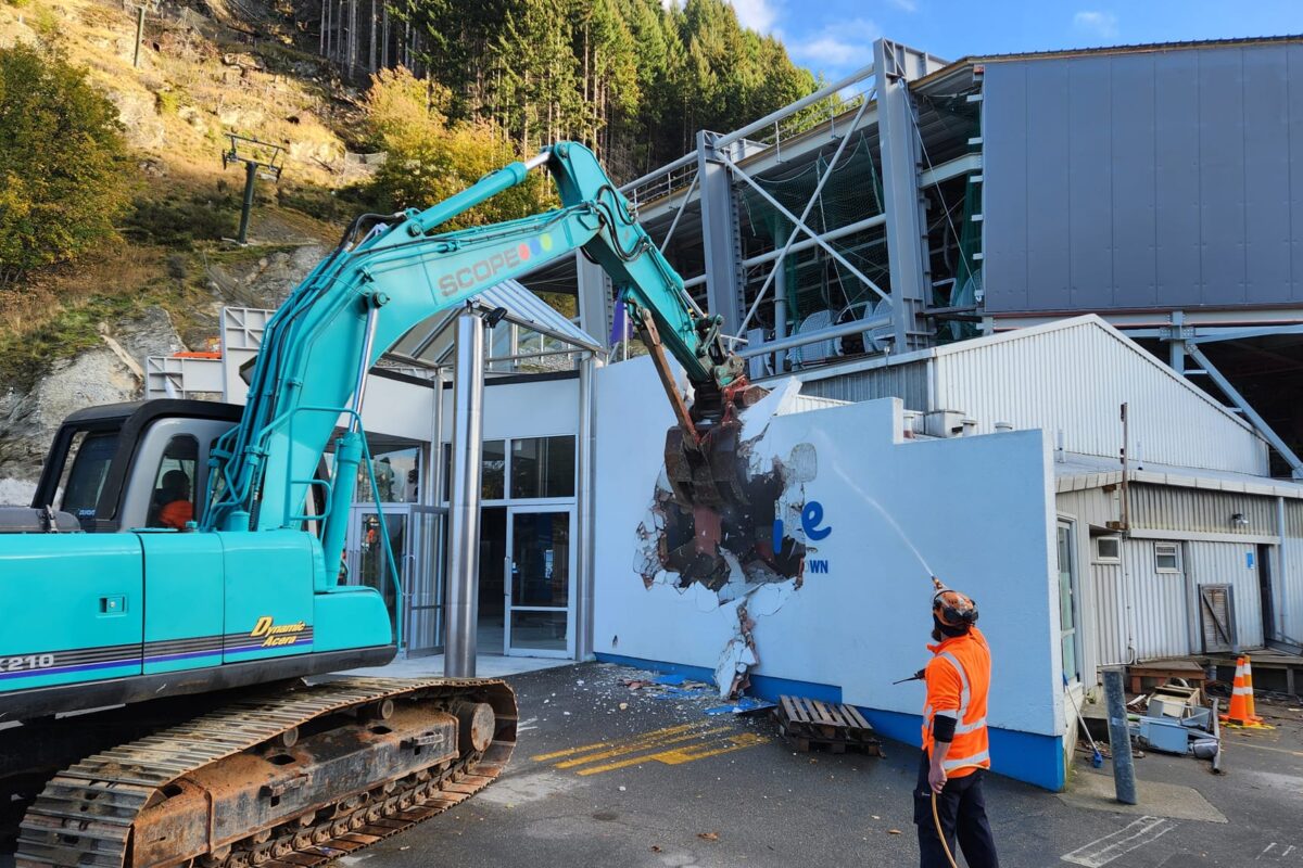 image of Scope Group providing demolition and deconstruction services at Queenstown Skyline Gondola in NZ