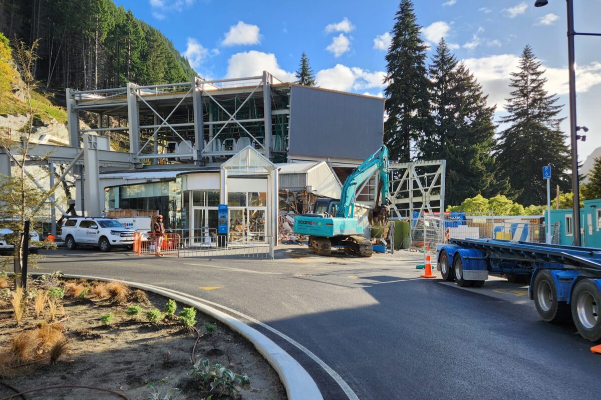 image of Scope Group providing demolition and deconstruction services at Queenstown Skyline Gondola in NZ