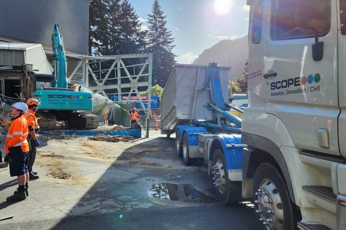 image of Scope Group providing demolition and deconstruction services at Queenstown Skyline Gondola in NZ