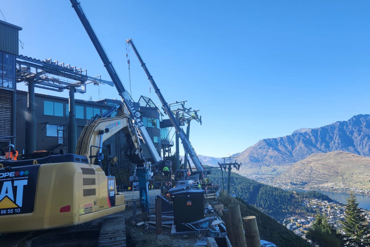 image of Scope Group providing demolition and deconstruction services at Queenstown Skyline Gondola in NZ