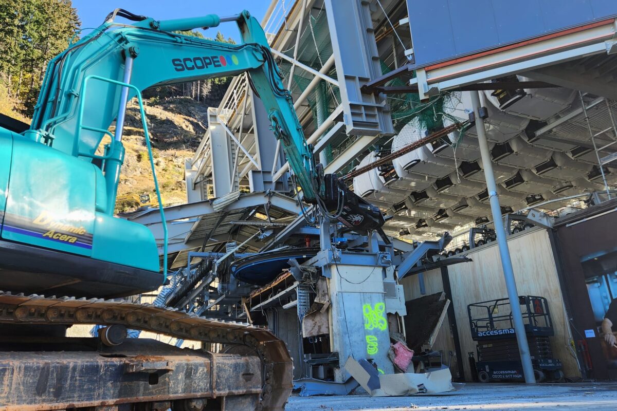 image of Scope Group providing demolition and deconstruction services at Queenstown Skyline Gondola in NZ