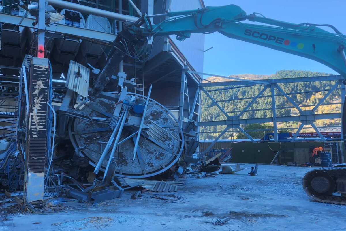 image of Scope Group providing demolition and deconstruction services at Queenstown Skyline Gondola in NZ