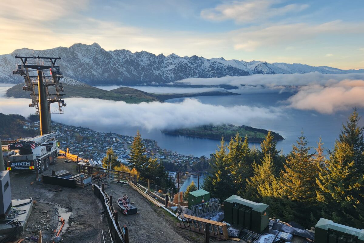 image of Scope Group providing demolition and deconstruction services to a Queenstown Skyline Gondola in NZ